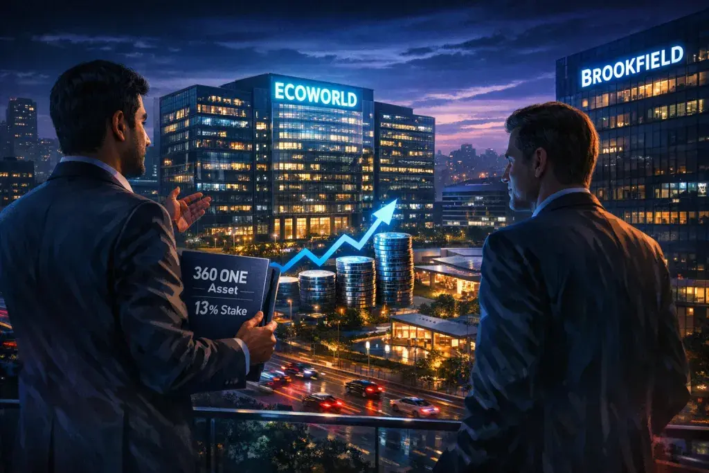 360 ONE Asset Acquires 13% Stake in Bengaluru's Ecoworld Office Campus